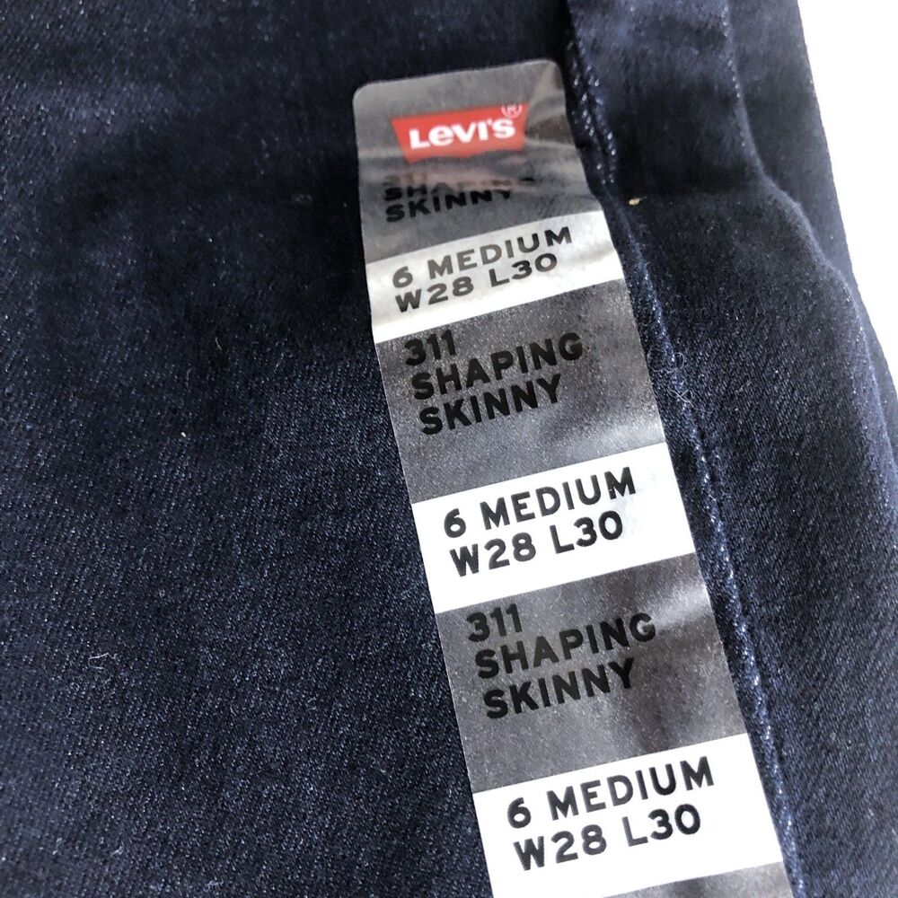 Levi's 28x30 Womens Women's 311 Shaping Skinny Darkest Sky Jeans - Picture 3 of 7